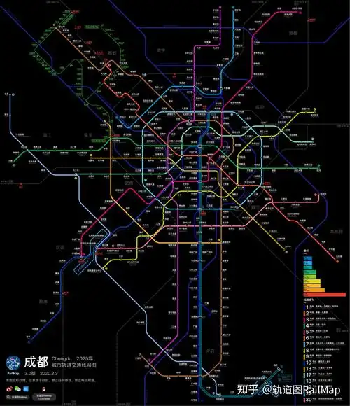 成都地铁2025年规划65 人赞同了该文章程家大老爷的轨道交通图