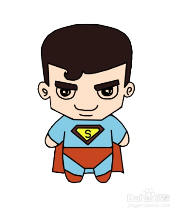 卡通简笔画:超人