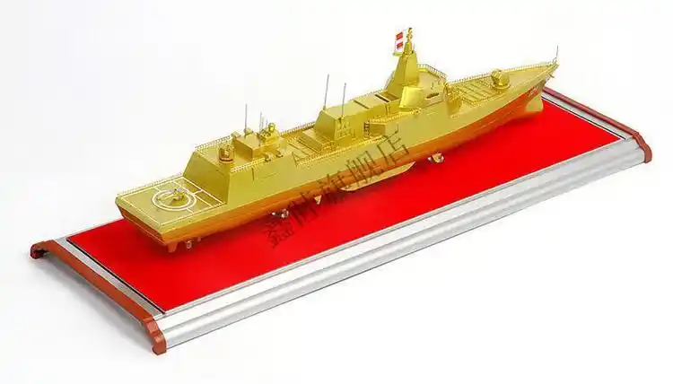 055驱逐舰模型1:40导弹驱逐舰模型军舰 成品合金军事战舰仿真摆件