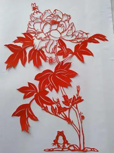 关于剪纸的花开