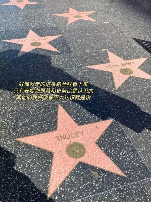 la plog99好莱坞那个标志和星光大道打卡真的太晒了人给晒傻了关键