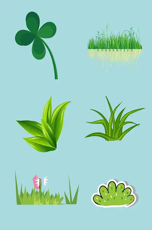 可爱小草卡通图片-可爱小草卡通素材下载-众图网