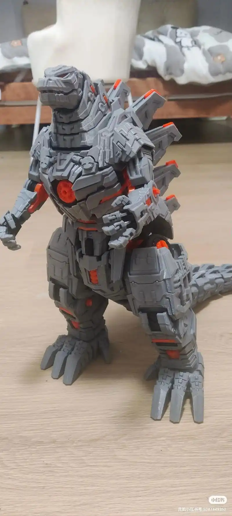 3d打印哥斯拉机械金刚隐刃盖刚原子龙.——机械哥斯拉v1—  - 抖音