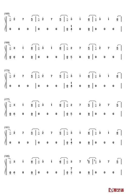 heaven钢琴简谱-数字双手-julia michaels