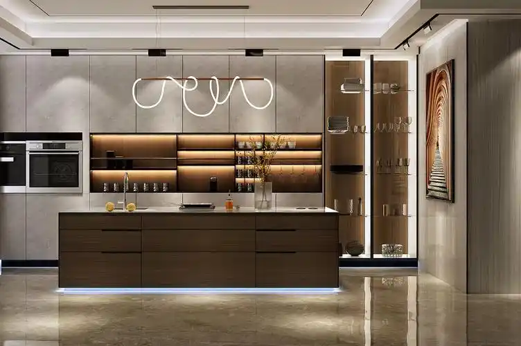 整体是黑白灰带来的艺术之美,美国史丹利stanley家居酒柜环保 人性化