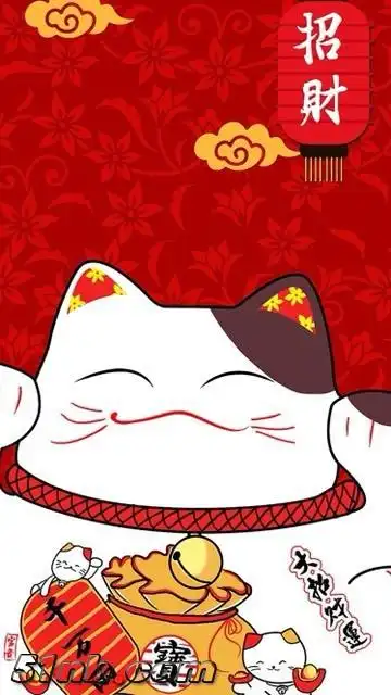 锦鲤,招财猫壁纸分享