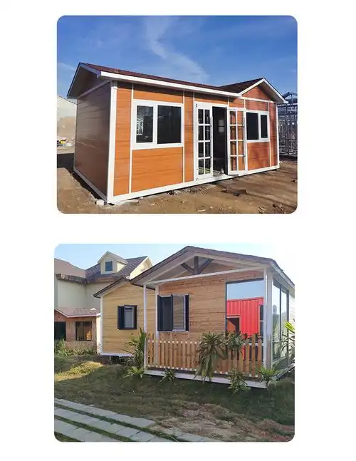 活动板房别墅洋房集成房屋小房子集装箱轻钢金属雕花板房民宿可定制