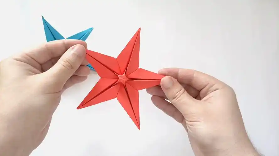 【origami library】星星折纸教程origami star flower