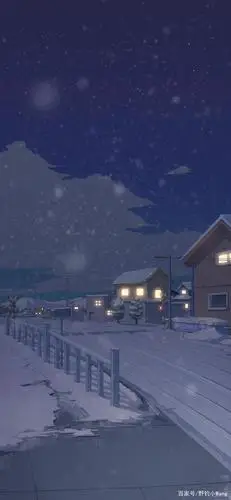 第3期雪天动漫场景壁纸分享周口交通技师学院20秋大专班