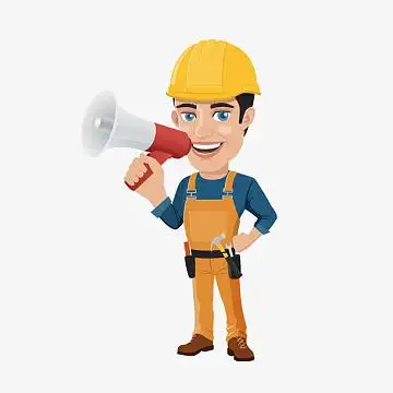 卡通喊喇叭的工人矢量素材椒png劳动节女律师小人aipngmbe风格镰刀