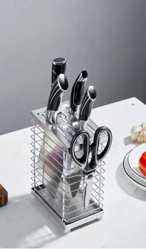 小米生态米家通用德国家用菜刀架子置物架放刀具厨房收纳刀座插刀加厚