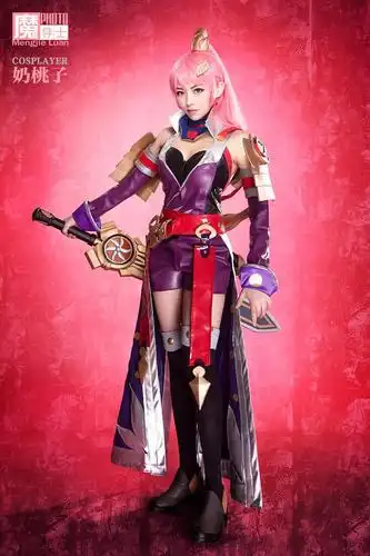 魔导士联合电竞美女解说奶桃子出品王者荣耀花木兰 cosplay