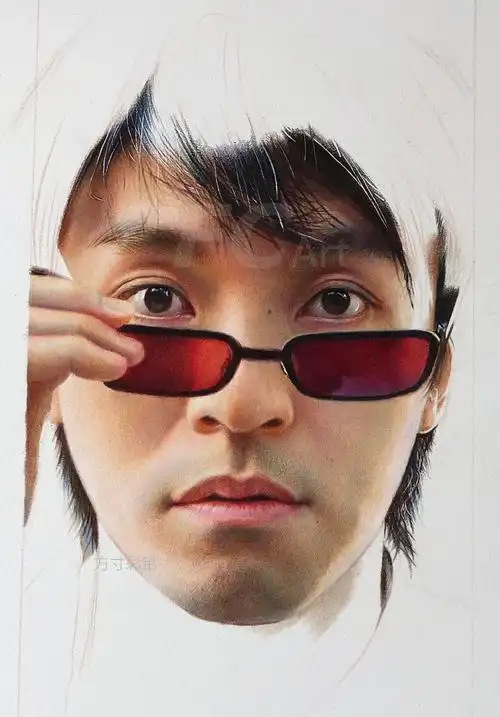 彩铅人物-周星驰