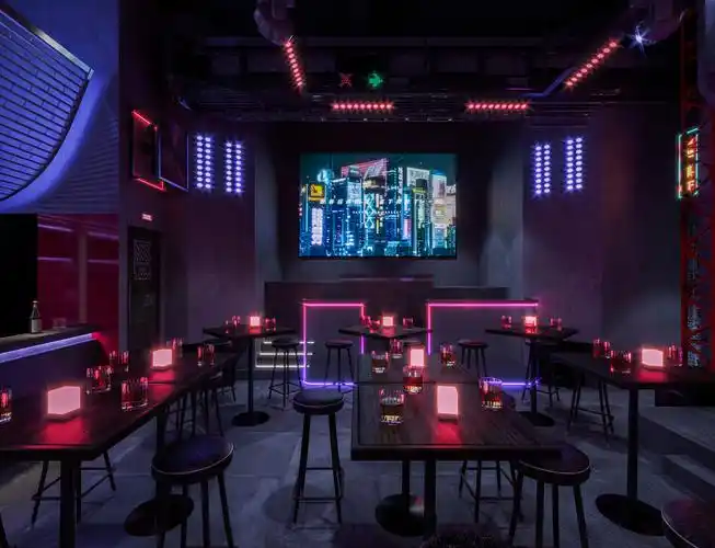 赛博朋克 bar|空间|家装设计|stfang1975fsj - 原创作品 - 站酷