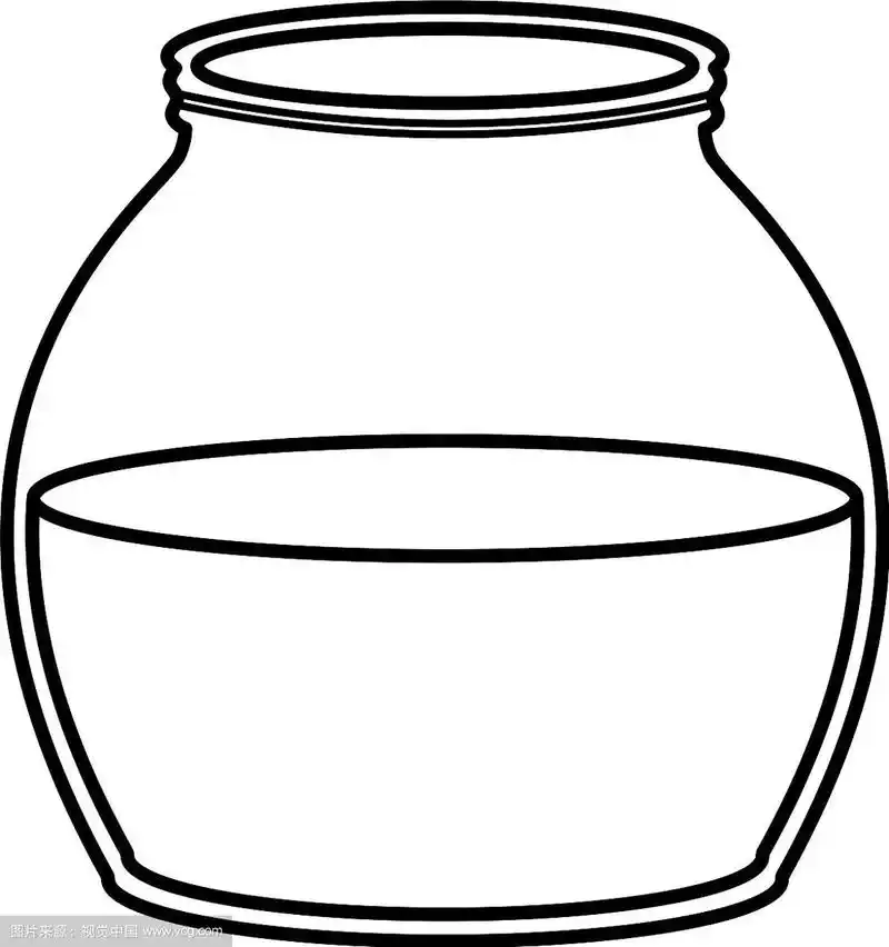 玻璃瓶里盛满液体