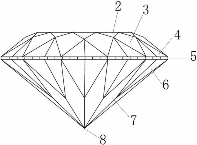 一种78面钻石切割结构制造技术