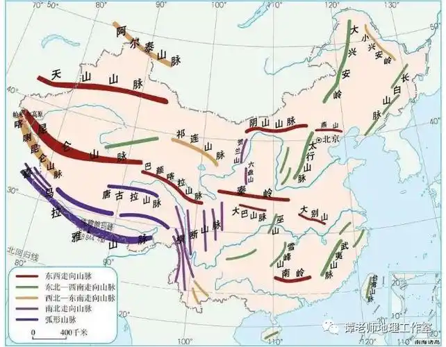 【行走地理】最全的中国山脉地图,一省一山一秋景!看看哪座山哪个秋景