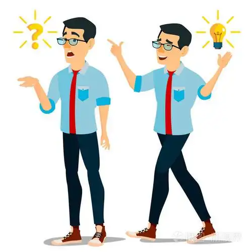 思考问题解决.问号, 灯泡.创意项目理念.问题, 麻烦.独立平板卡通插图