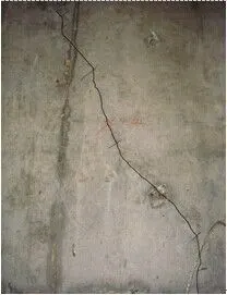 斜裂缝形态(已描黑)图2  典型区域竖向裂缝形态(已描黑)4地下室剪力墙