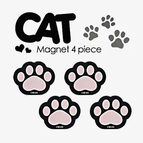 可爱卡通猫咪脚印分隔线分割线矢量