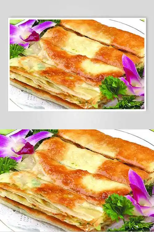 印度飞饼小吃美食摄影图片
