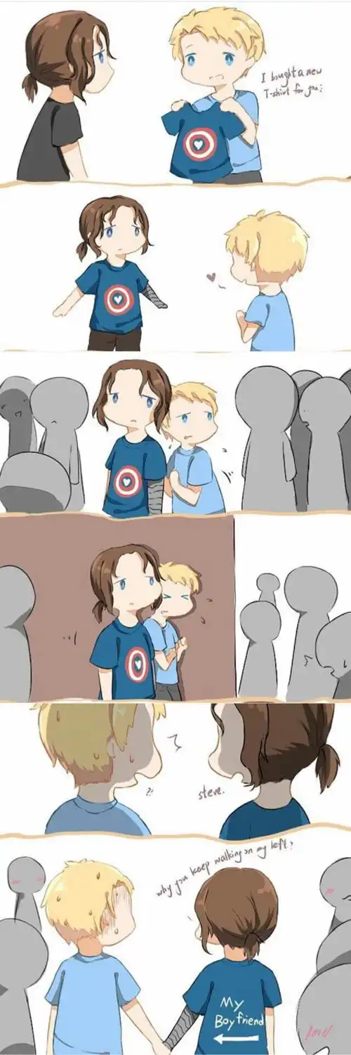 盾冬 美队 冬兵 captain america winter soldier 网上看到的,侵歉删