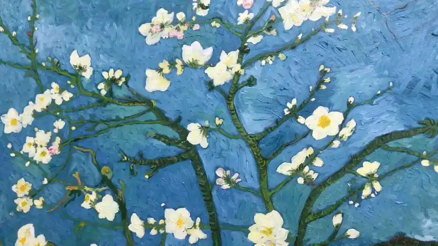 梵高先生的 杏花临摹