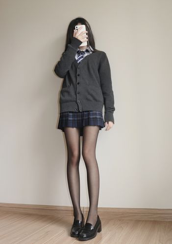 ay蹦迪性感高个子加长加大版学姐黑jk配黑连裤袜