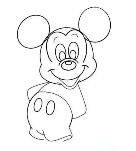 儿童学画画之米老鼠简笔画