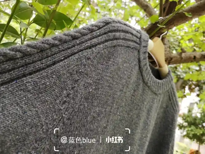 手工编织羊绒毛衣男款之马鞍肩