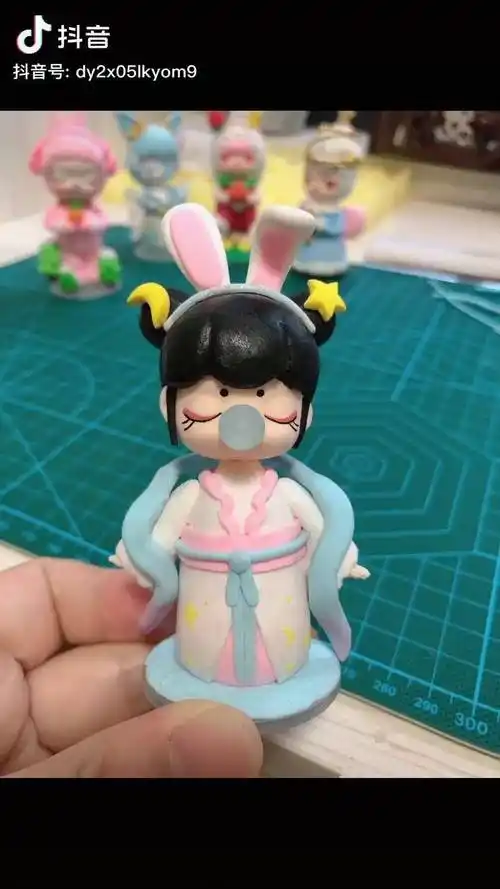 粘土教程,叫上你的好姐妹一起做起来吧,今夕何夕盲盒 囡茜 超轻粘土