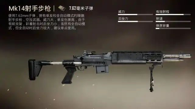 和平精英:游戏中被忽略的武器,玩家忽略,光子也不给它枪皮