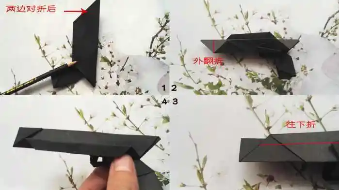 手工折纸教大家做一款立体感十足的小手枪详细图解教程