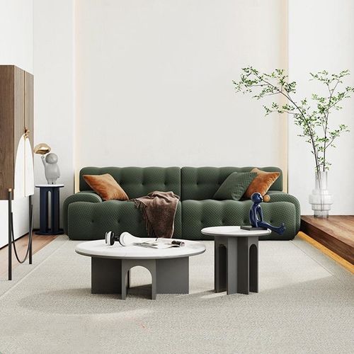 简约小户型设计师弧形家具北欧别墅影楼样板房羊羔绒沙发可定06500