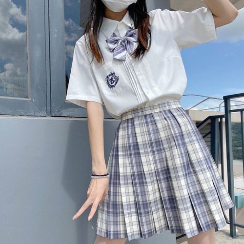 兔缝缝温柔一刀日系jk制服裙女百褶裙短裙学生院风格子正统半身裙