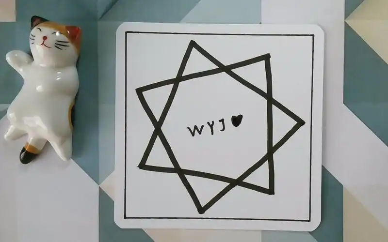 七笔教你画一个七芒星_哔哩哔哩_bilibili