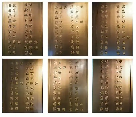 西夏文版百家姓,快来找找你的.摄影/geethan