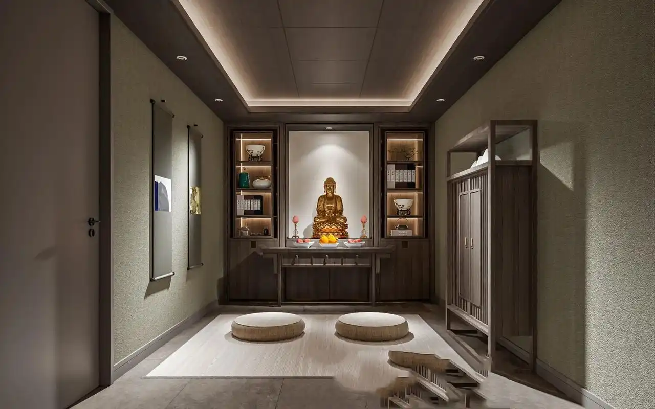 想在家里设计一个佛堂吗?