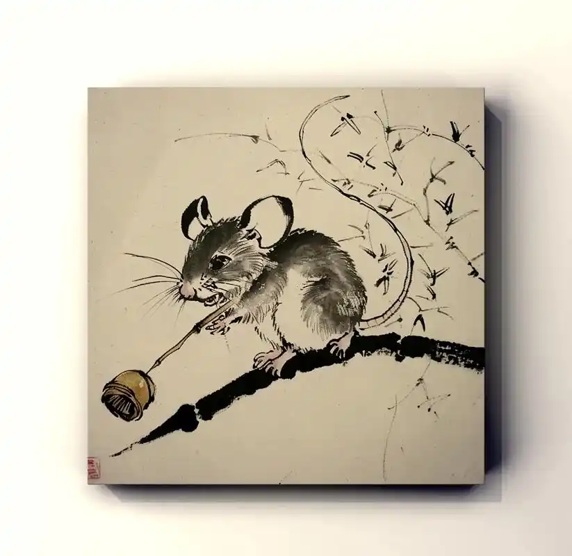 99趣味国画中的老鼠形象96