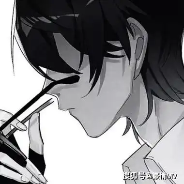 二次元男生黑影头像2021漫画男头高冷不露脸