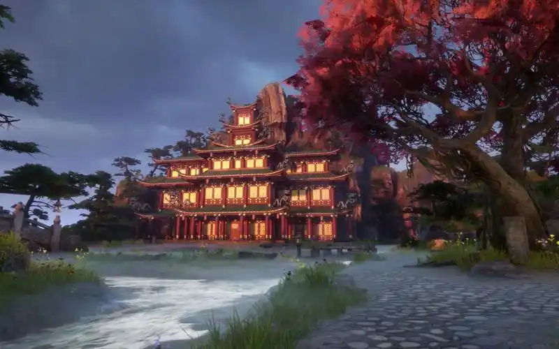 【秘境仙踪】——古风仙侠游戏场景 2021虚幻4个人作品_哔哩哔哩_bili