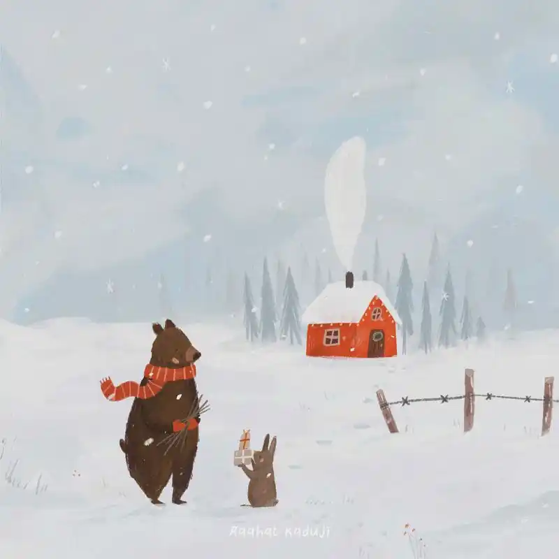 「治愈系插画」来自插画师raahatkaduji(第三弹)