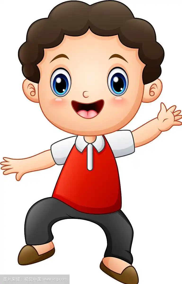 可爱小男孩卡通