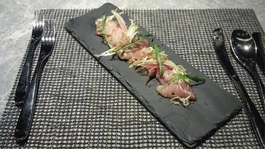 yellow tail sashimi in yuzu sauce - atlantis blues photo in