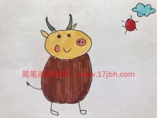 公牛先生简笔画公牛先生怎么画