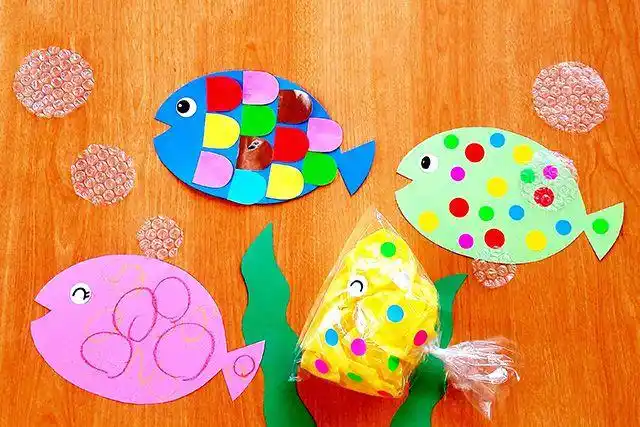 幼儿简单制作手工鱼的方法步骤图解