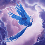 谁有凤凰的图片或头像?发几个呗 最好是蓝色的(水属性)