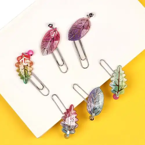 书签树叶风铃回形针学生儿童创意可爱小清新文创书签