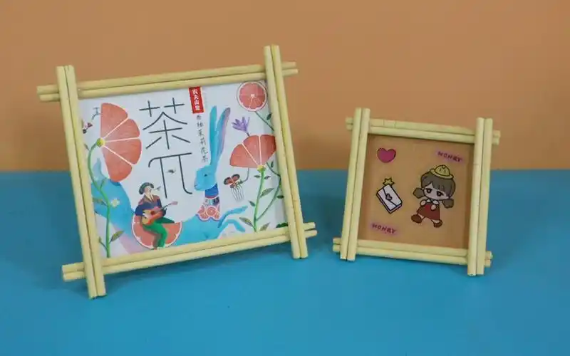 创意手工,一次性筷子改造小相框