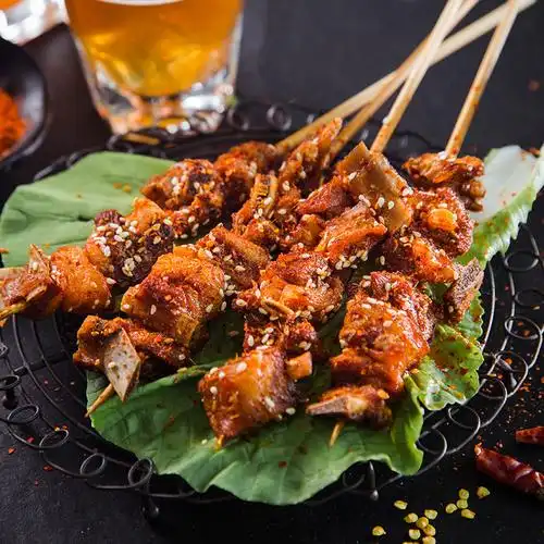 木屋 烧烤食材新鲜内蒙羔羊肉散养羊排户外烧烤半成品羊排串5串